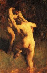 Jean Francois Millet Two Bathers oil painting image